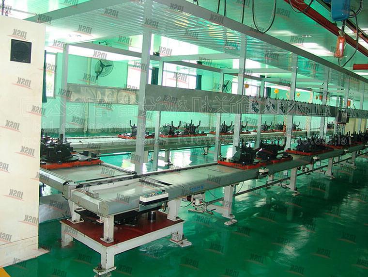 Transmission box assembly line