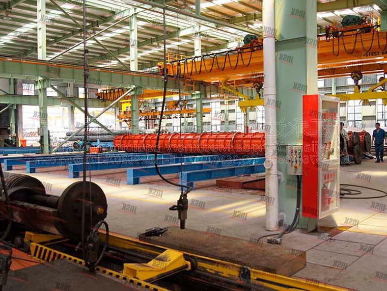 Prestressed concrete pipe pile production line