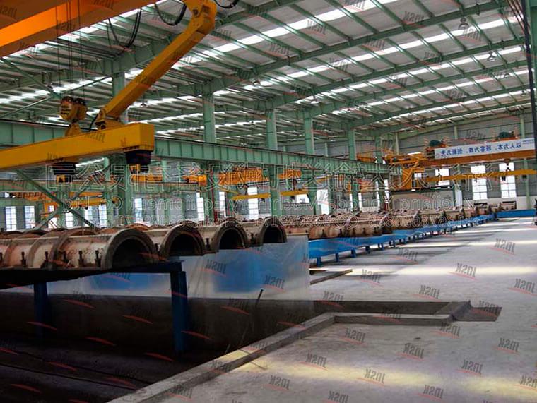 Prestressed concrete pipe pile production line