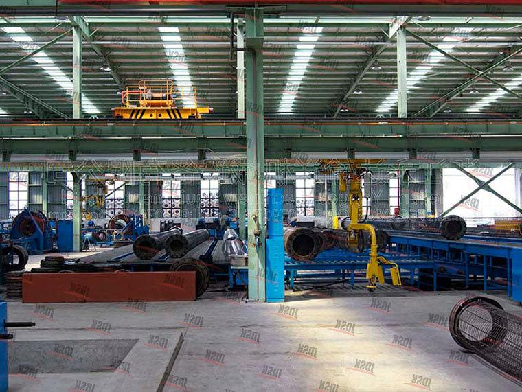 Prestressed concrete pipe pile production line