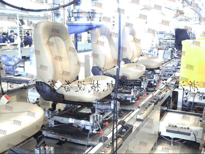 Crane seat assembly line