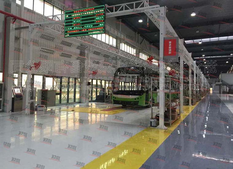 Bus final assembly line